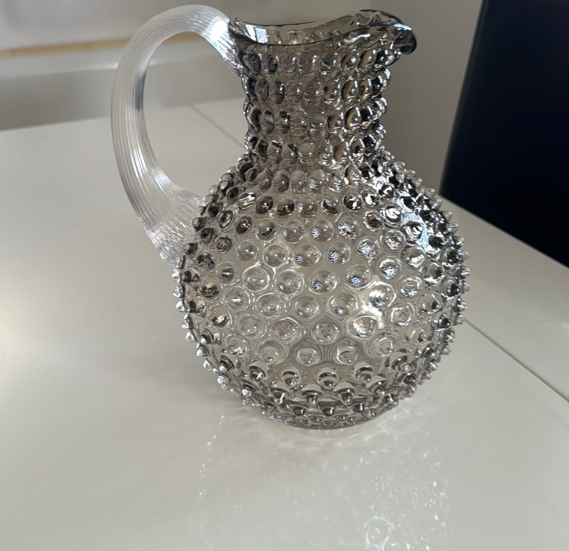 Customer photo review of Underlay Black Smoke Hobnail Jug