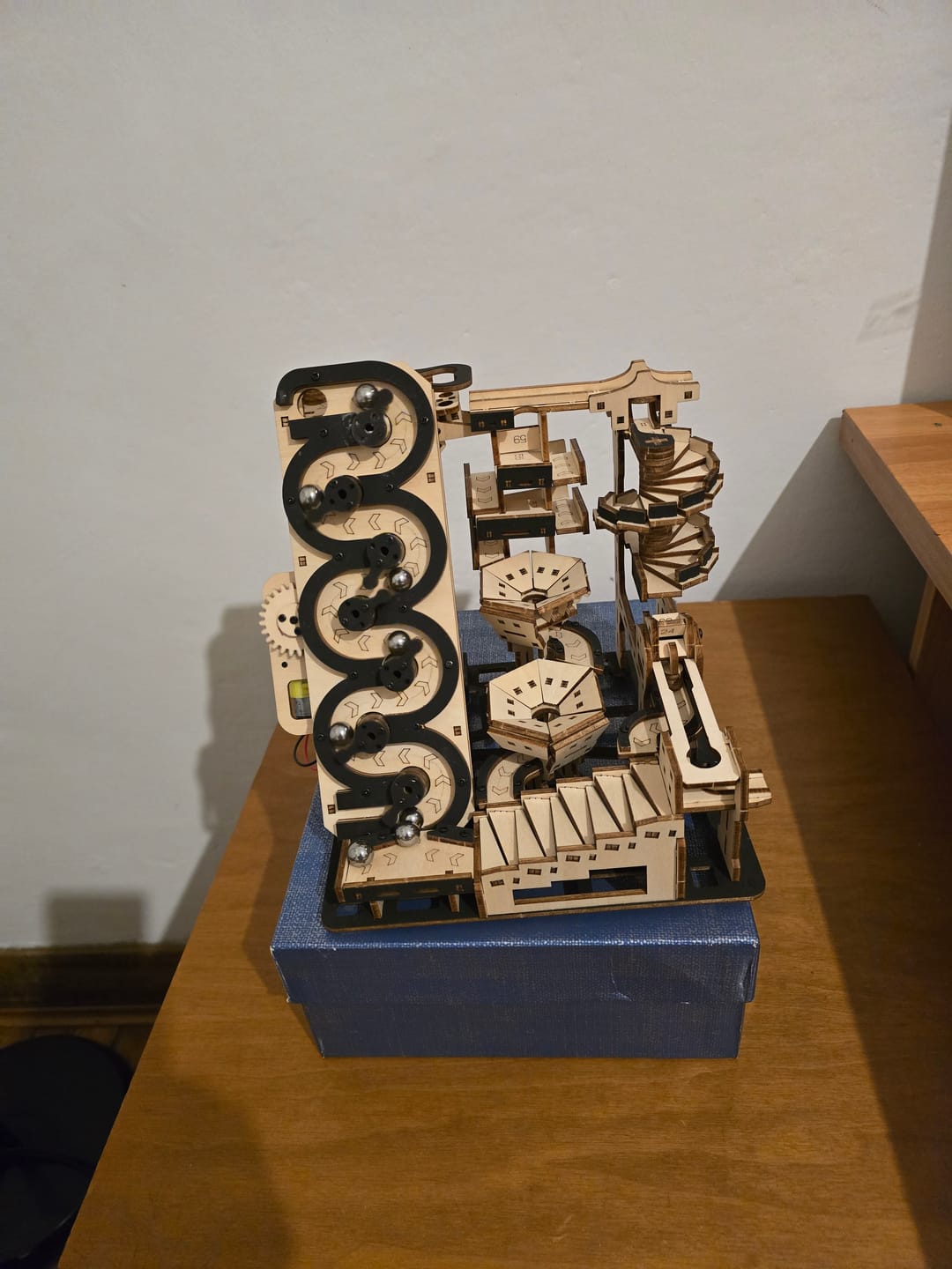 Customer photo review of Electric Mechanical Marble Run 3D Wooden Puzzle