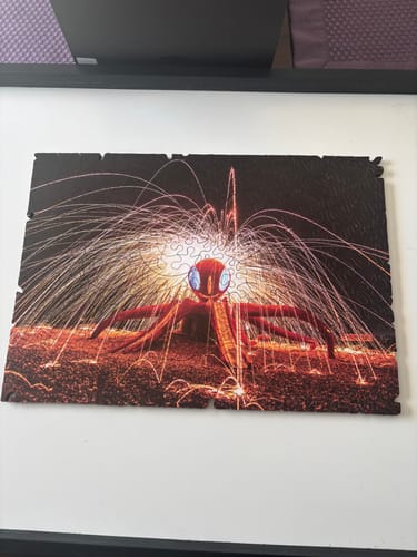 Customer photo review of Sparktopus Wood Jigsaw Puzzle