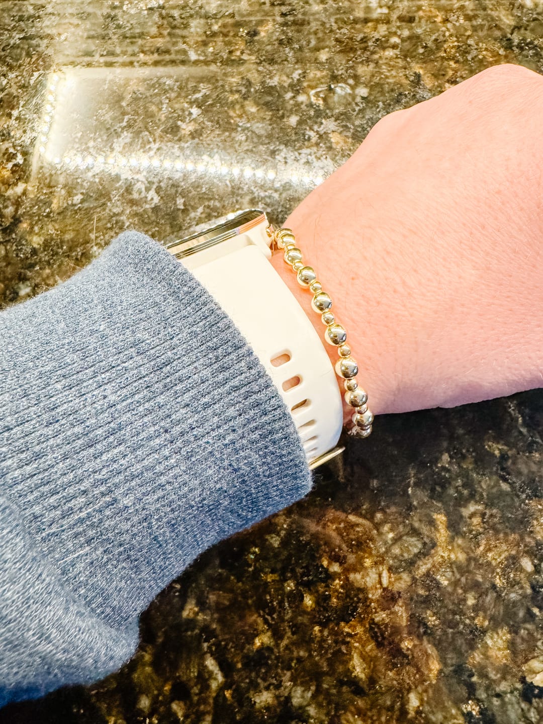 Customer photo review of Every Other Beaded Bracelet