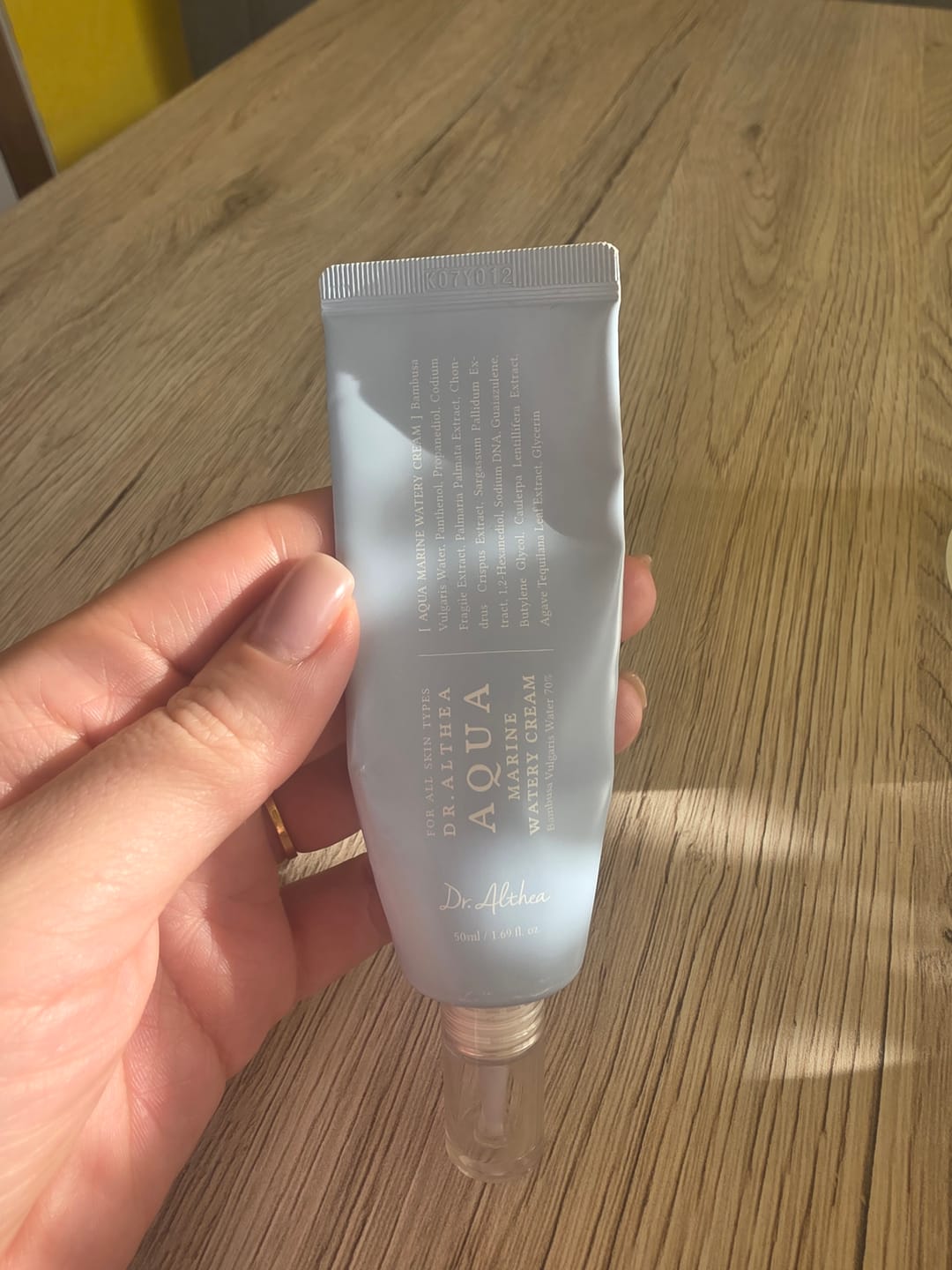 Customer photo review of Viegls mitrinošais krēms Dr. Althea Aqua Marine Watery Cream