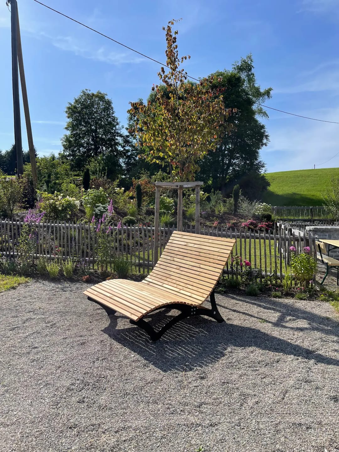 Customer photo review of Waldsofa ,,Achensee" Schwungliege schwarz pulverbeschichtet
