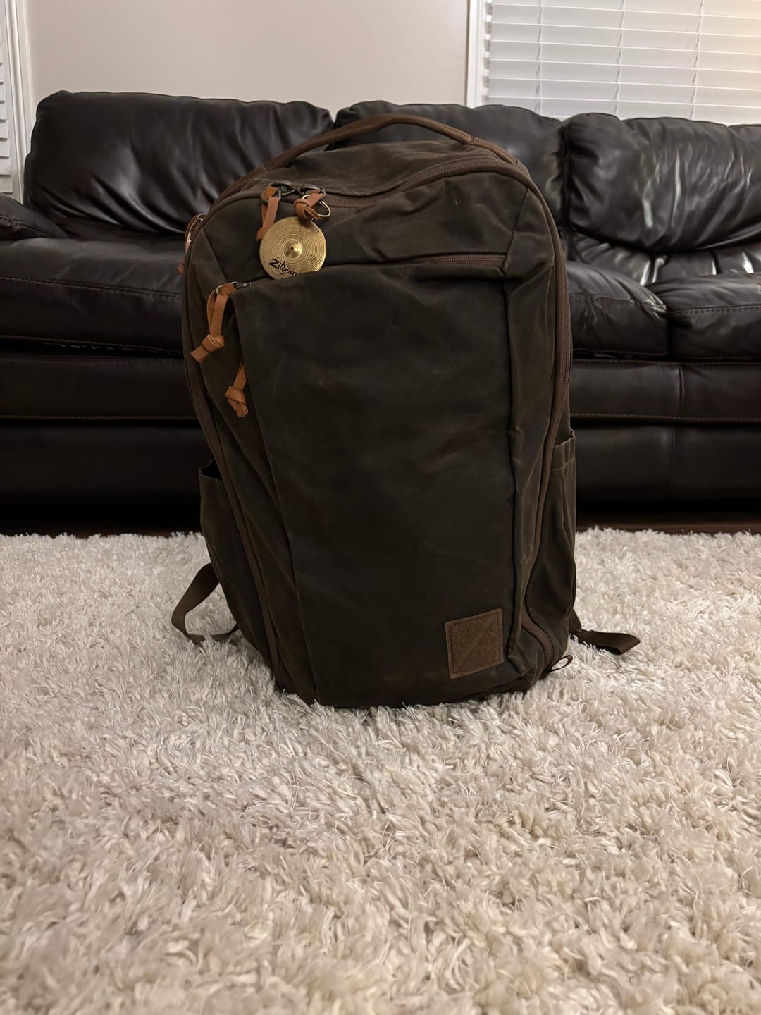 Customer photo review of CIVIC Travel Bag - Waxed Canvas
