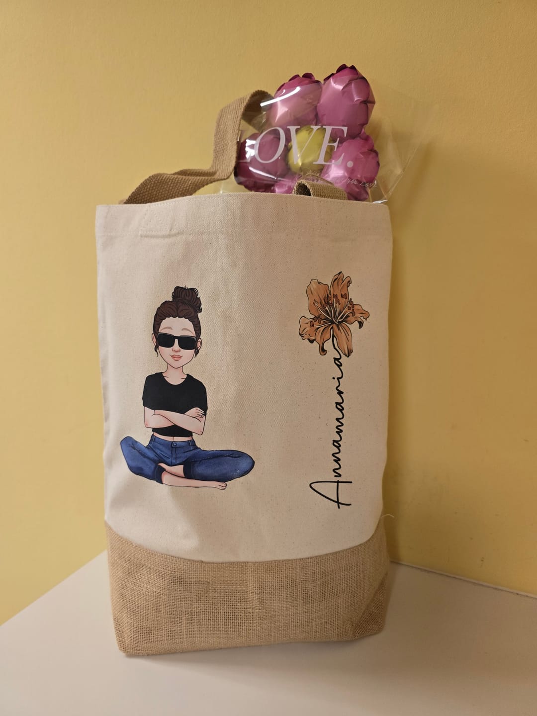 Customer photo review of Summervibes - Personalisierte Tasche für den Strand