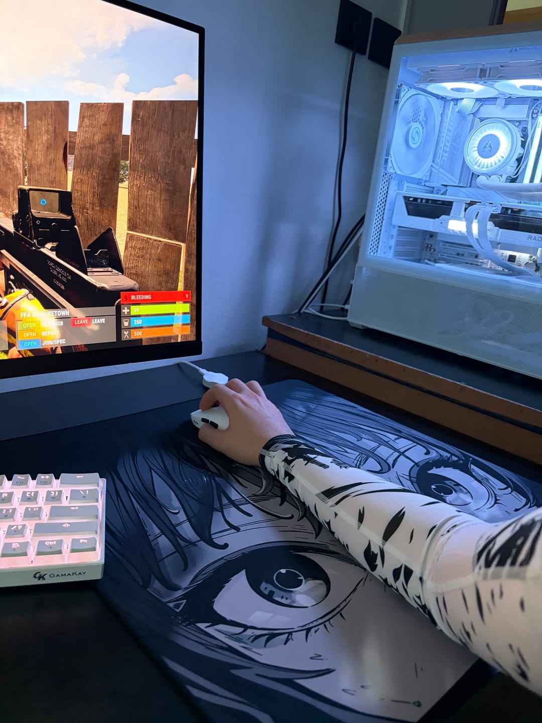 Customer photo review of Wraith Ace Series [Glimpse] Limited Edition Poron Mousepad