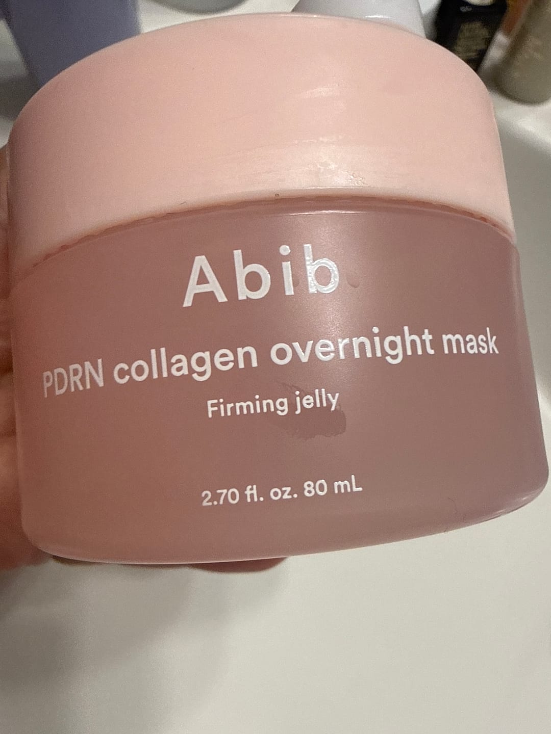 Customer photo review of PDRN collagen overnight mask Firming jelly