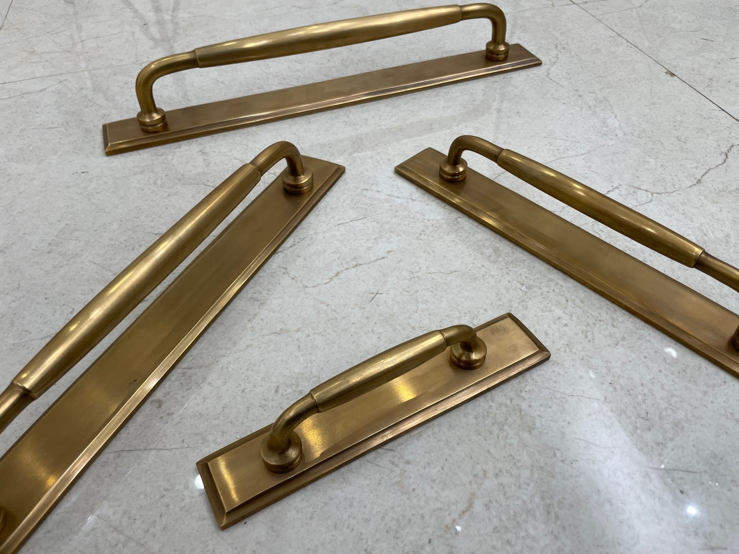 Customer photo review of Classic Cabinet Pulls with Backplate - Antique Brass