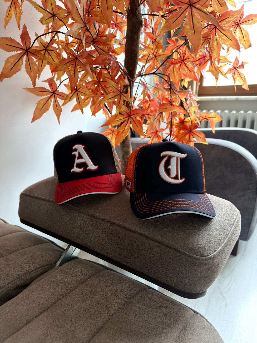 Customer photo review of Trucker Hat - Name Collection - Custom Made - Siyah/Kırmızı