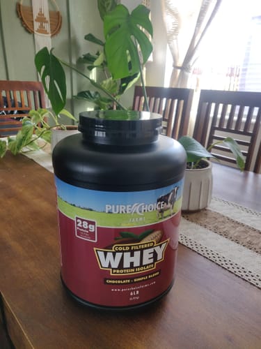 Customer photo review of Whey Protein Isolate Chocolate