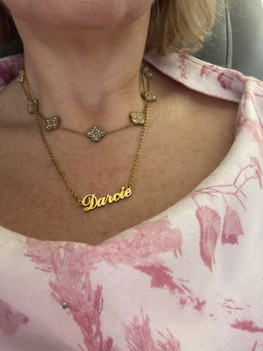 Customer photo review of Personalized Name Necklace