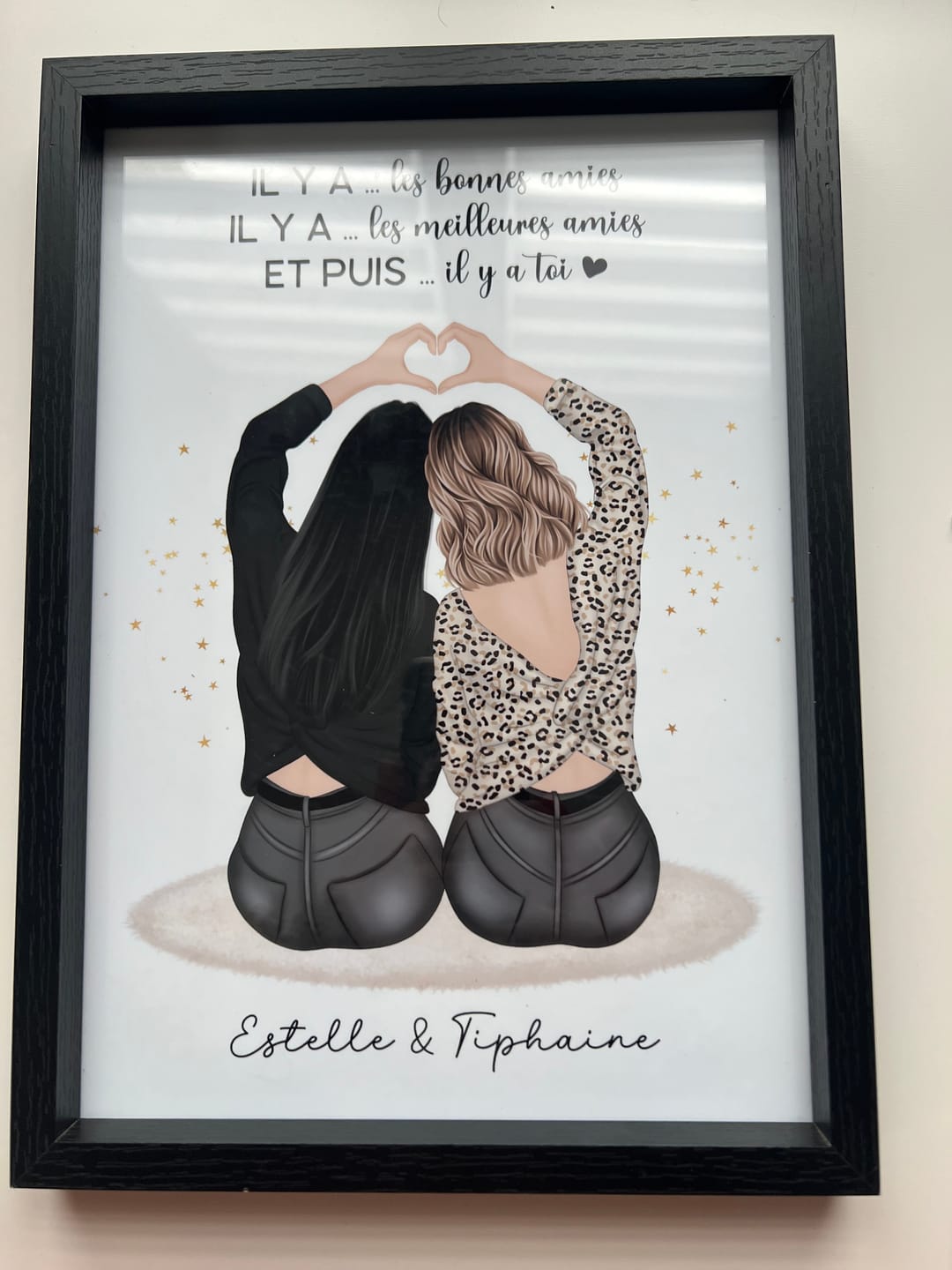 Customer photo review of Affiche Personnalisée - Meilleures Amies
