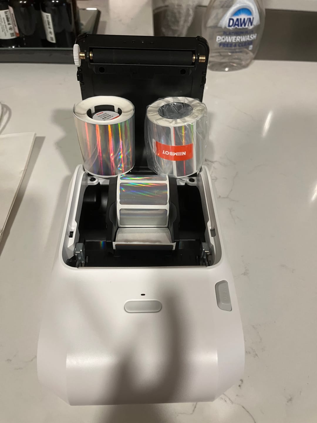 Customer photo review of Hologram Label Paper for M2/M3, Suitable for Medicine Bottle Labeling