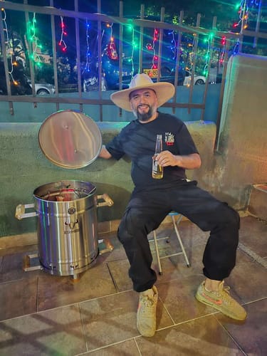 Customer photo review of Barril Asador/Ahumador 360° – Sabor Perfecto