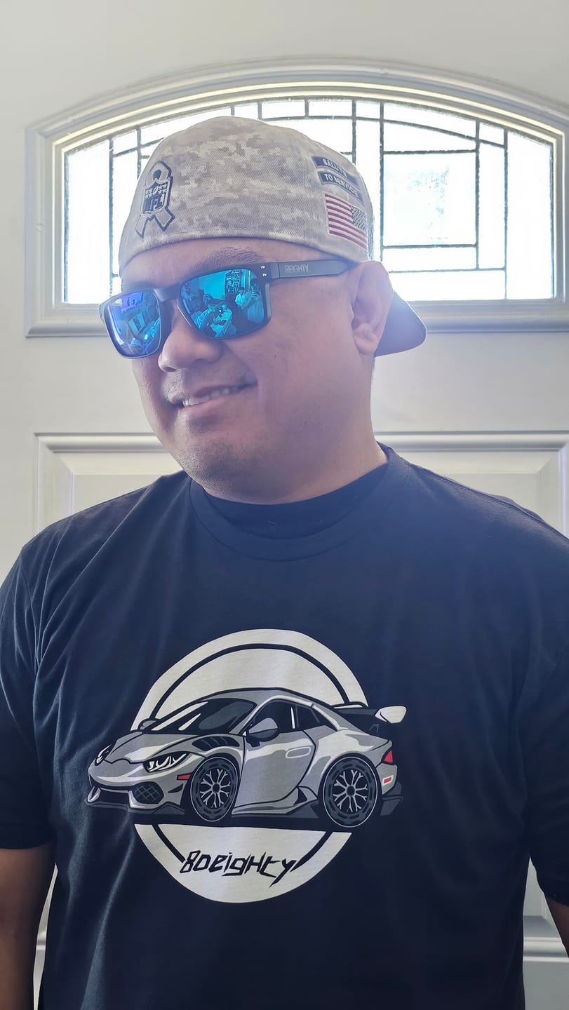 Customer photo review of 80Eighty® Polarized Sunglasses - Blue Chrome
