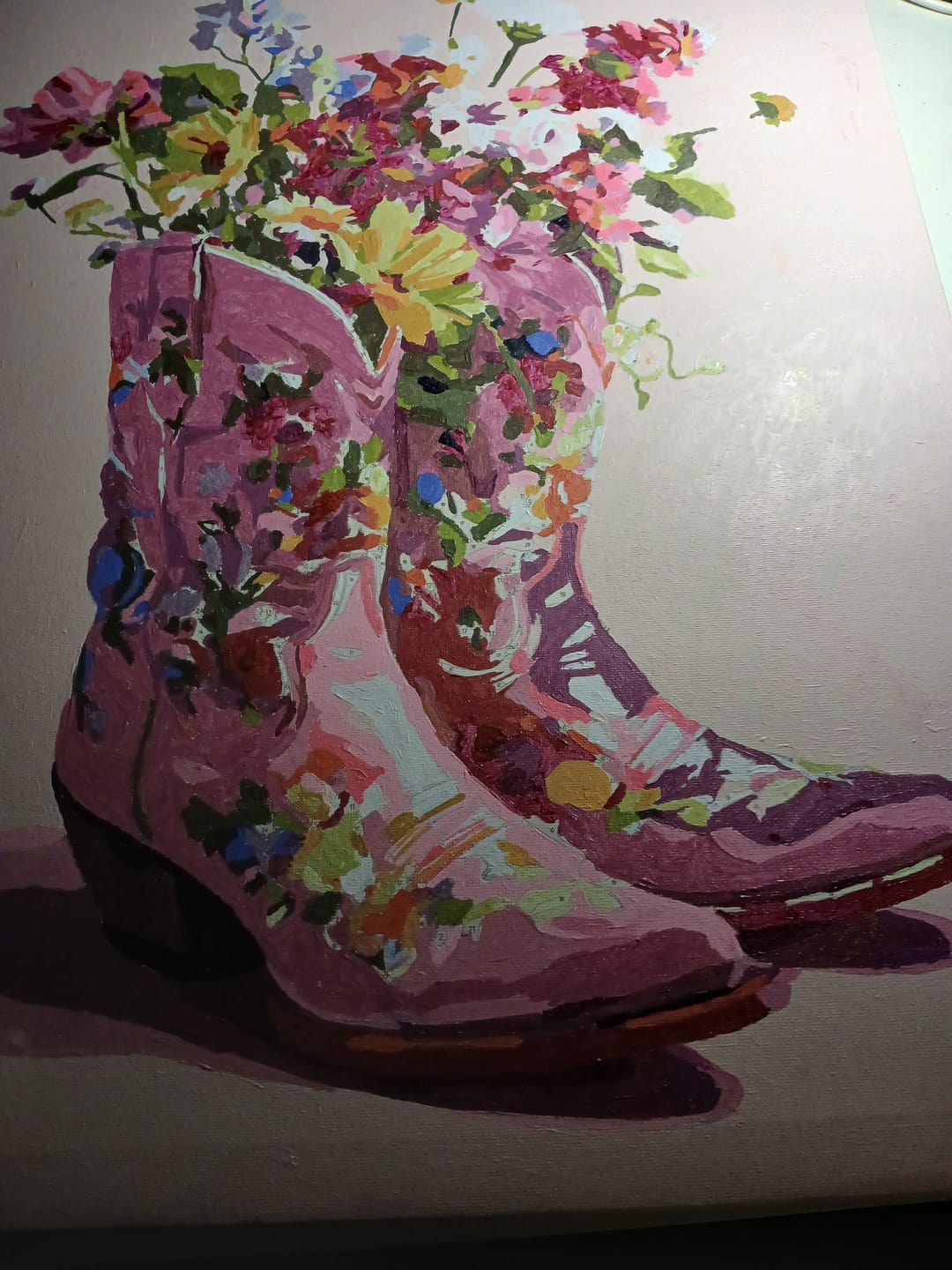 Customer photo review of Cowboylaarzen met bloemen