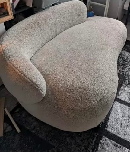Customer photo review of Siri Puf İkili Koltuk Kahve Bej Teddy