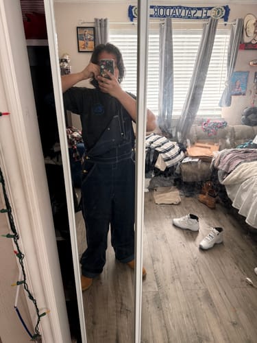 Customer photo review of Dickies Indigo Bib Overalls