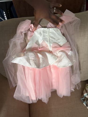 Customer photo review of Baby Girl Summer Formal Princess Dress Girl Puffy Pageant Birthday Party Dress