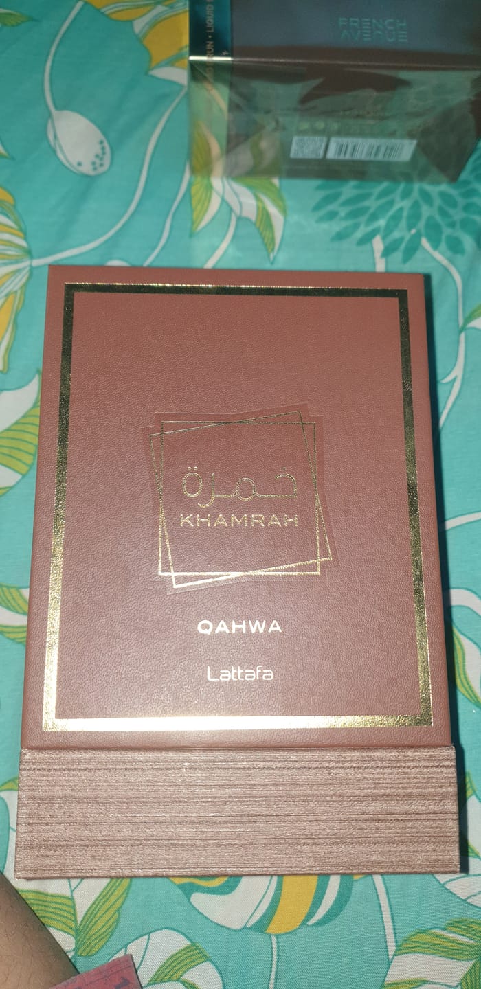 Customer photo review of Lattafa Khamrah Qahwa Eau De Parfum For Unisex