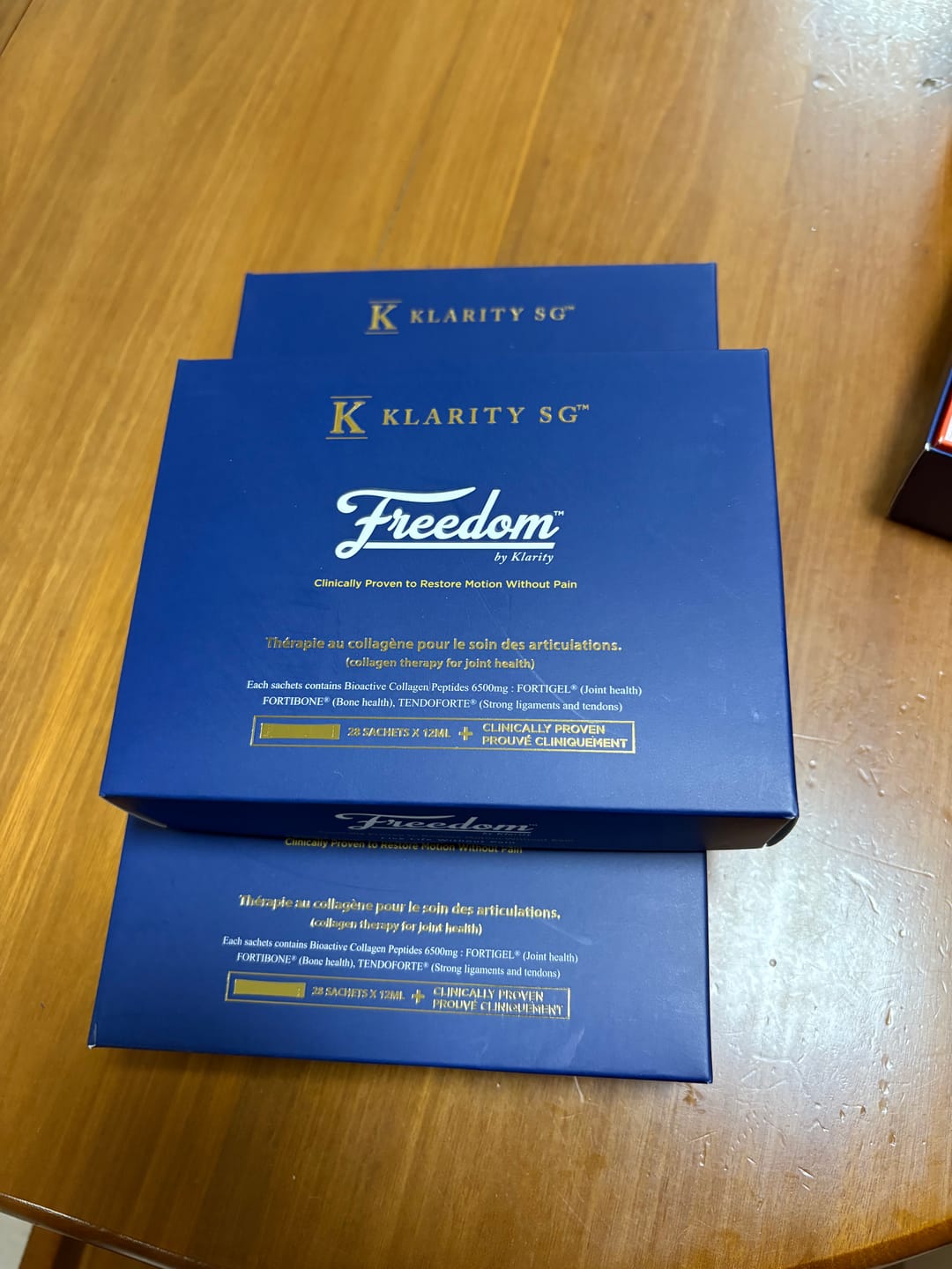 Customer photo review of Freedom by KlaritySGᵀᴹ - Medical Grade Bioactive Collagen Peptides to heal Joint pain