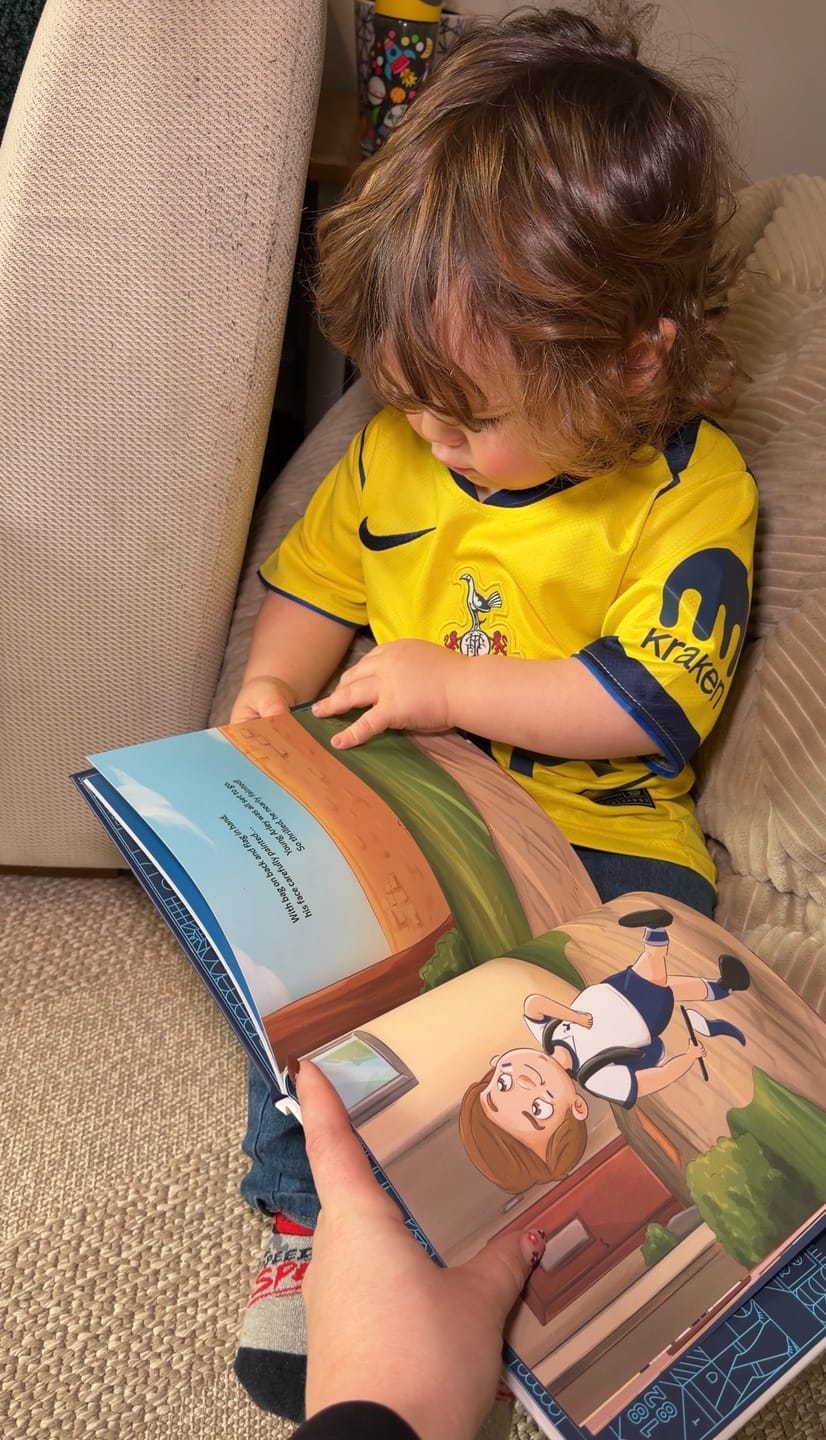 Customer photo review of Tottenham Hotspur Personalised Book
