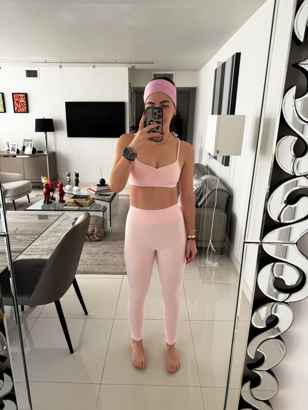 Customer photo review of The Essentials Legging / Powder-Pink