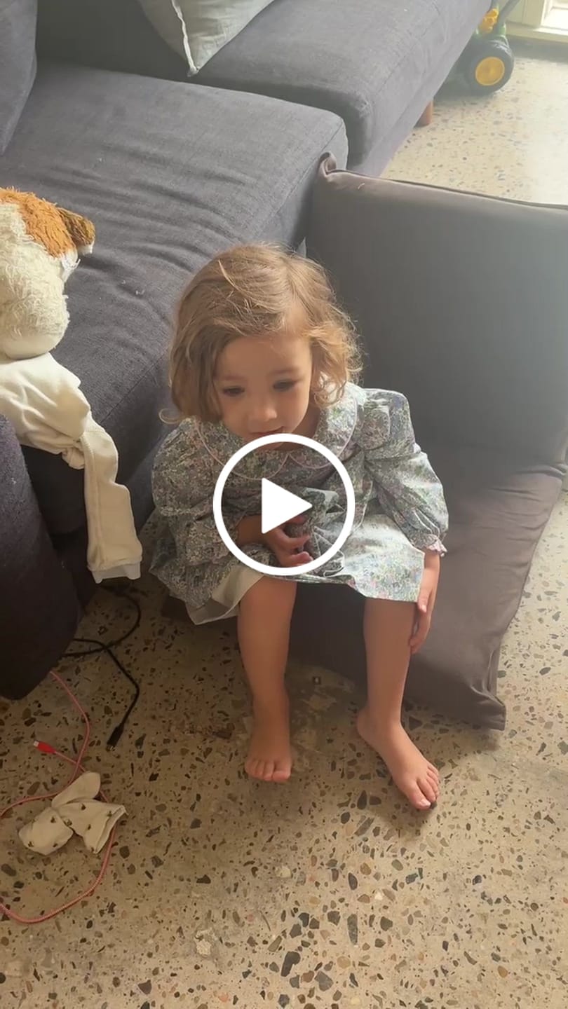 Customer video review of Iris Handsmocked Dress