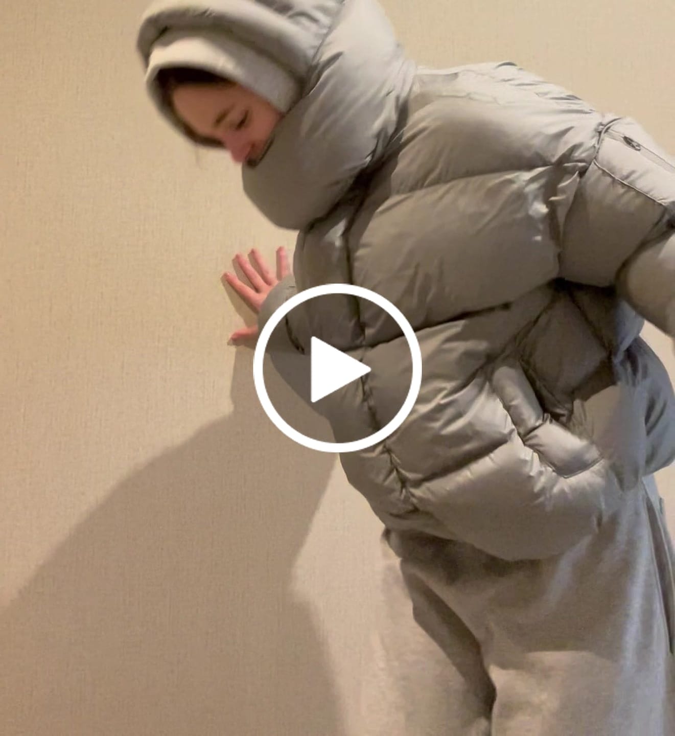 Customer video review of Anthracite Puffer Jacket