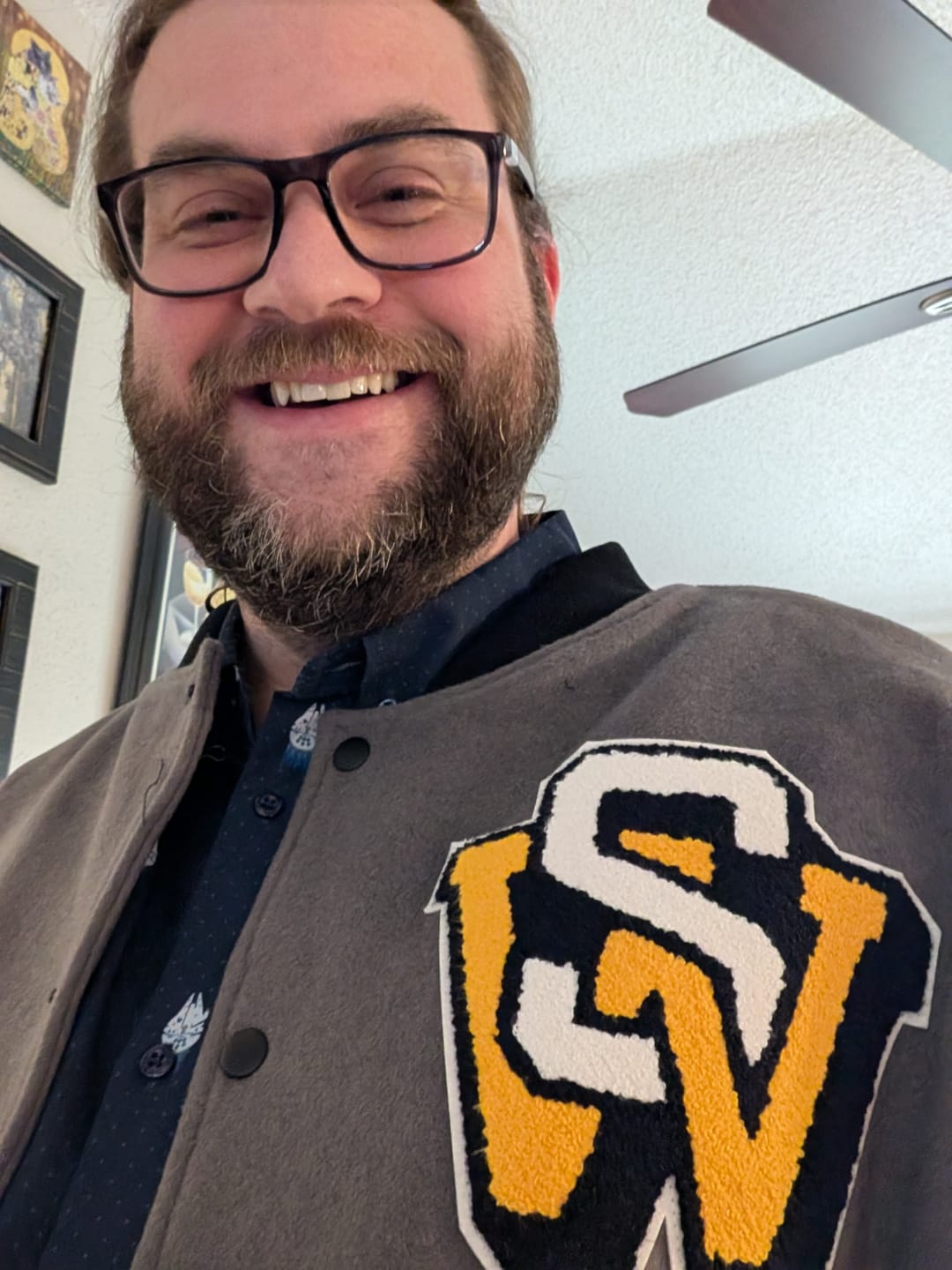 Customer photo review of Star Wars™ "A Long Time Ago...." – Limited-Edition Varsity Jacket