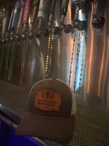Customer photo review of Premium Custom Leather Patch Hats (Wholesale)