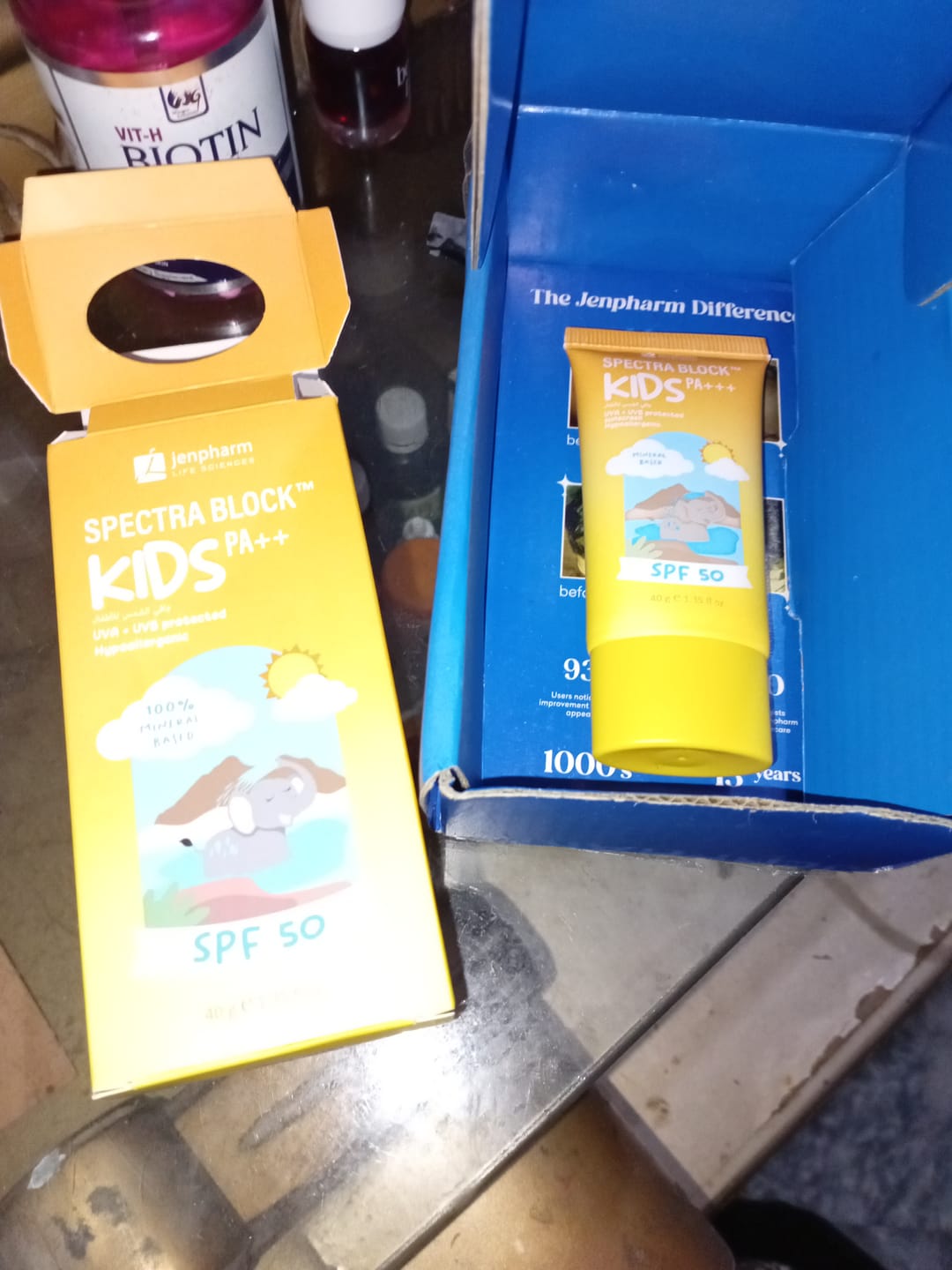 Customer photo review of Spectra Block Kids Spf50