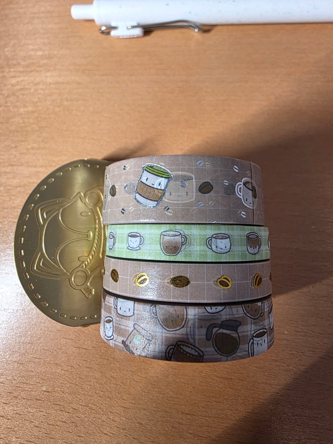 Customer photo review of Coffee Lovers Washi Tape (Set of 4)