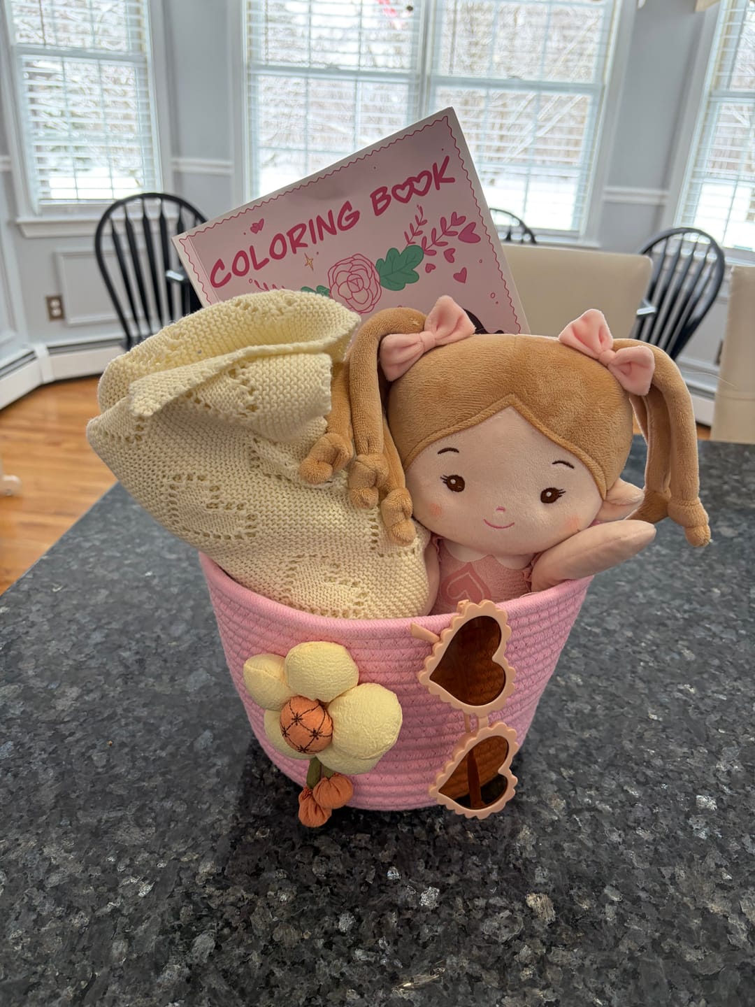 Customer photo review of Personalized Love Basket