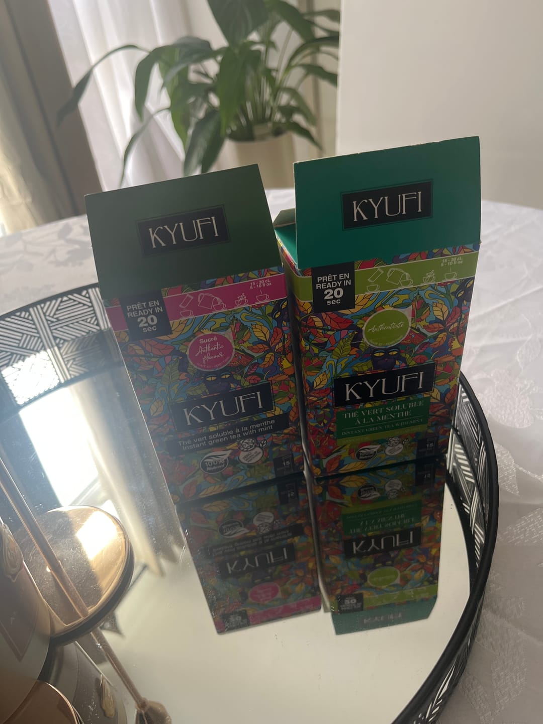 Customer photo review of Thé Vert Instantané À La Menthe - Sans Sucre