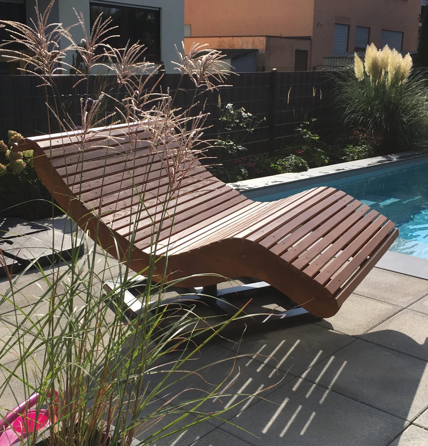 Customer photo review of Doppelliege Schwungliege "Tegernsee" Wellenliege mit Drehgestell