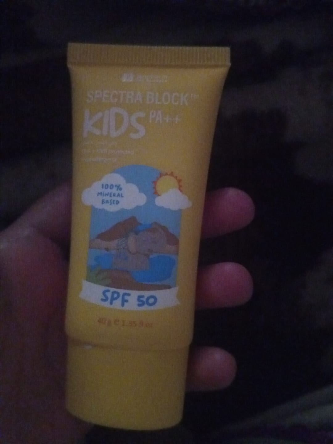 Customer photo review of Spectra Block Kids Spf50