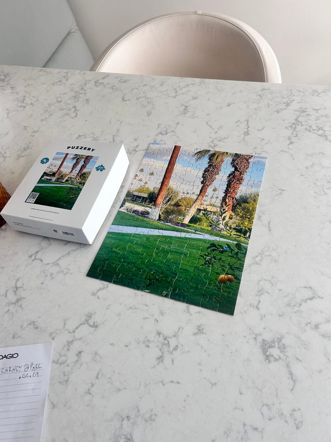 Customer photo review of Custom jigsaw puzzle