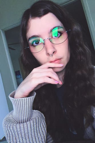 Customer photo review of Natalie Eyeglasses