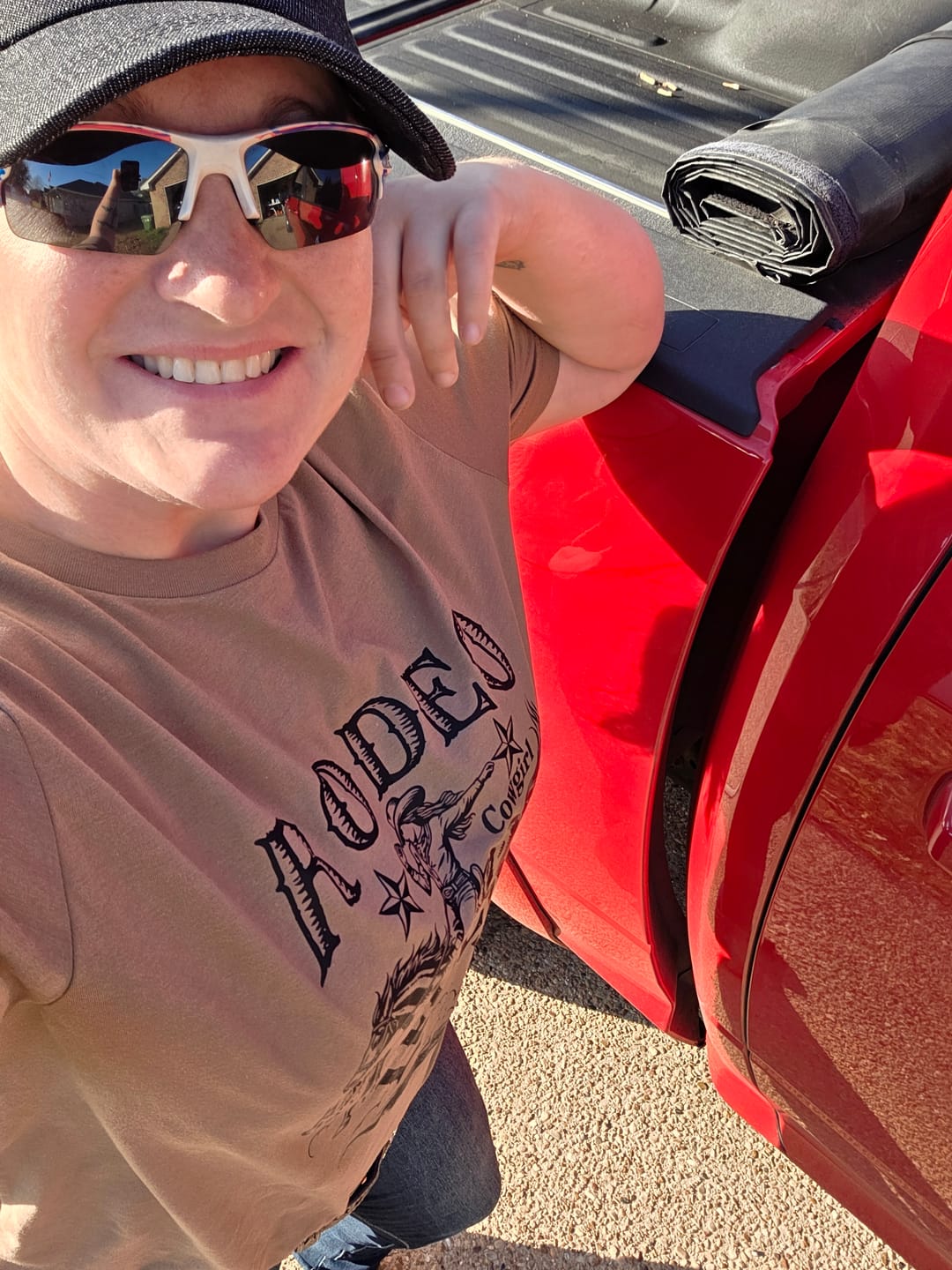 Customer photo review of Ladies Ponytail Faith Hat
