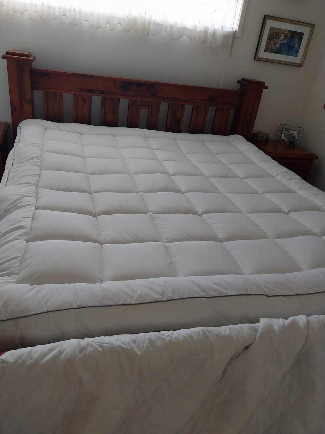 Customer photo review of Luxury Mattress Topper