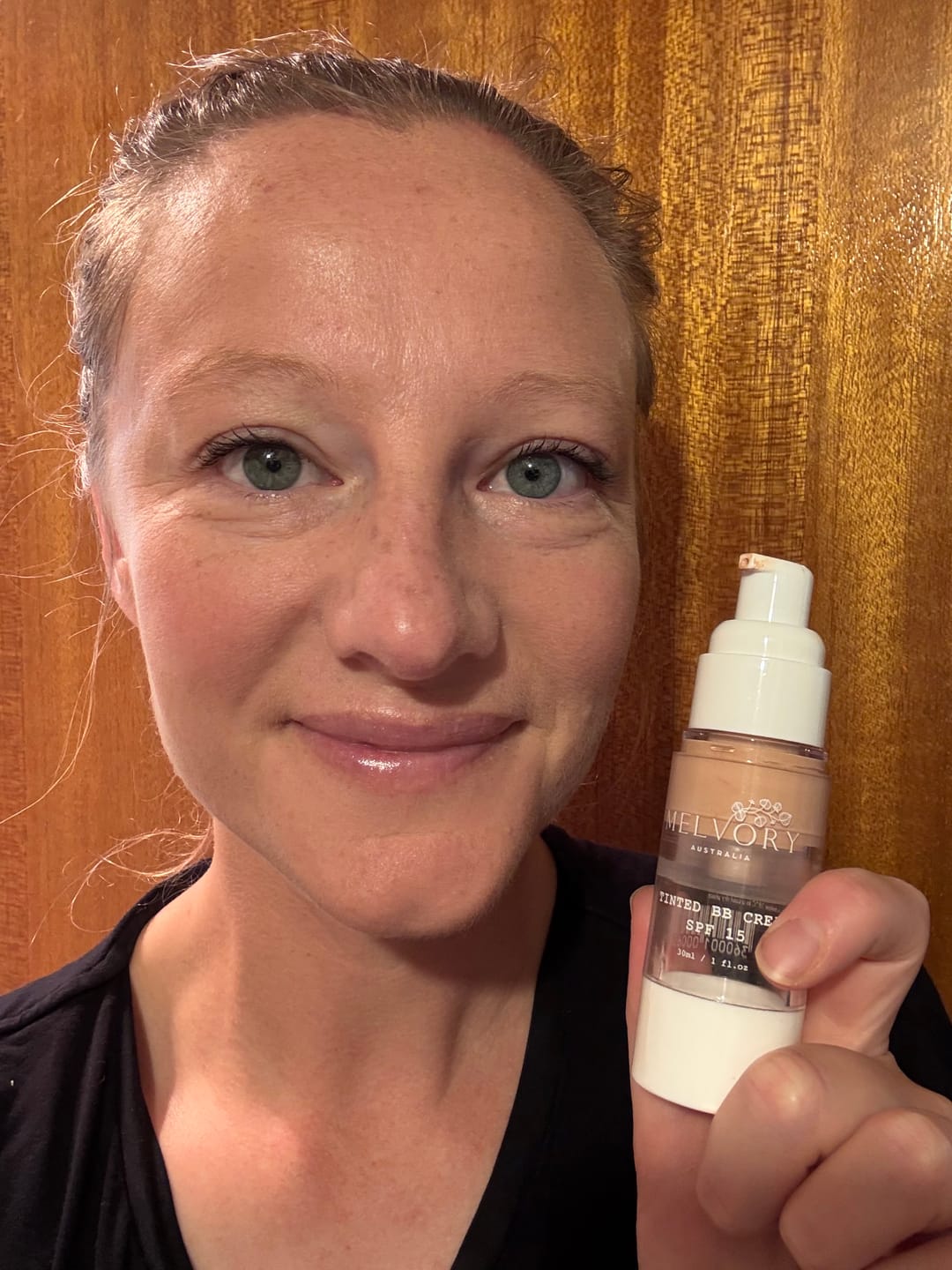 Customer photo review of NEW! Tinted BB Cream SPF 15