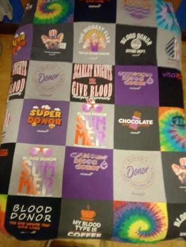 Customer photo review of Classic T-Shirt Blanket