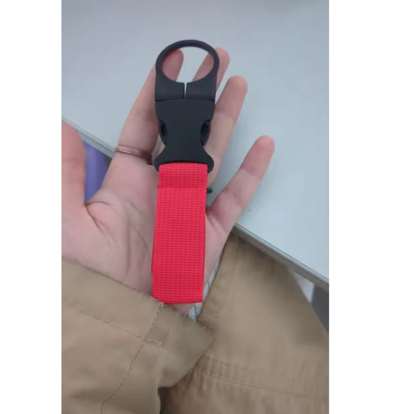 Customer photo review of Universeller Flaschenclip