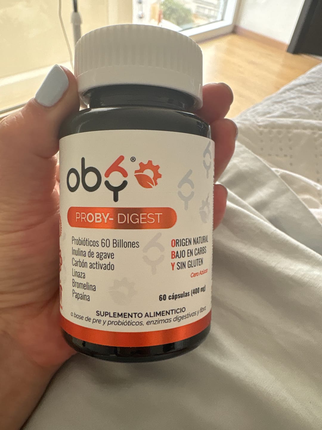 Customer photo review of Proby Digest | 60 billones Probioticos y Prebioticos inulina Agave, Enzimas, Fibra, Carbon Activado