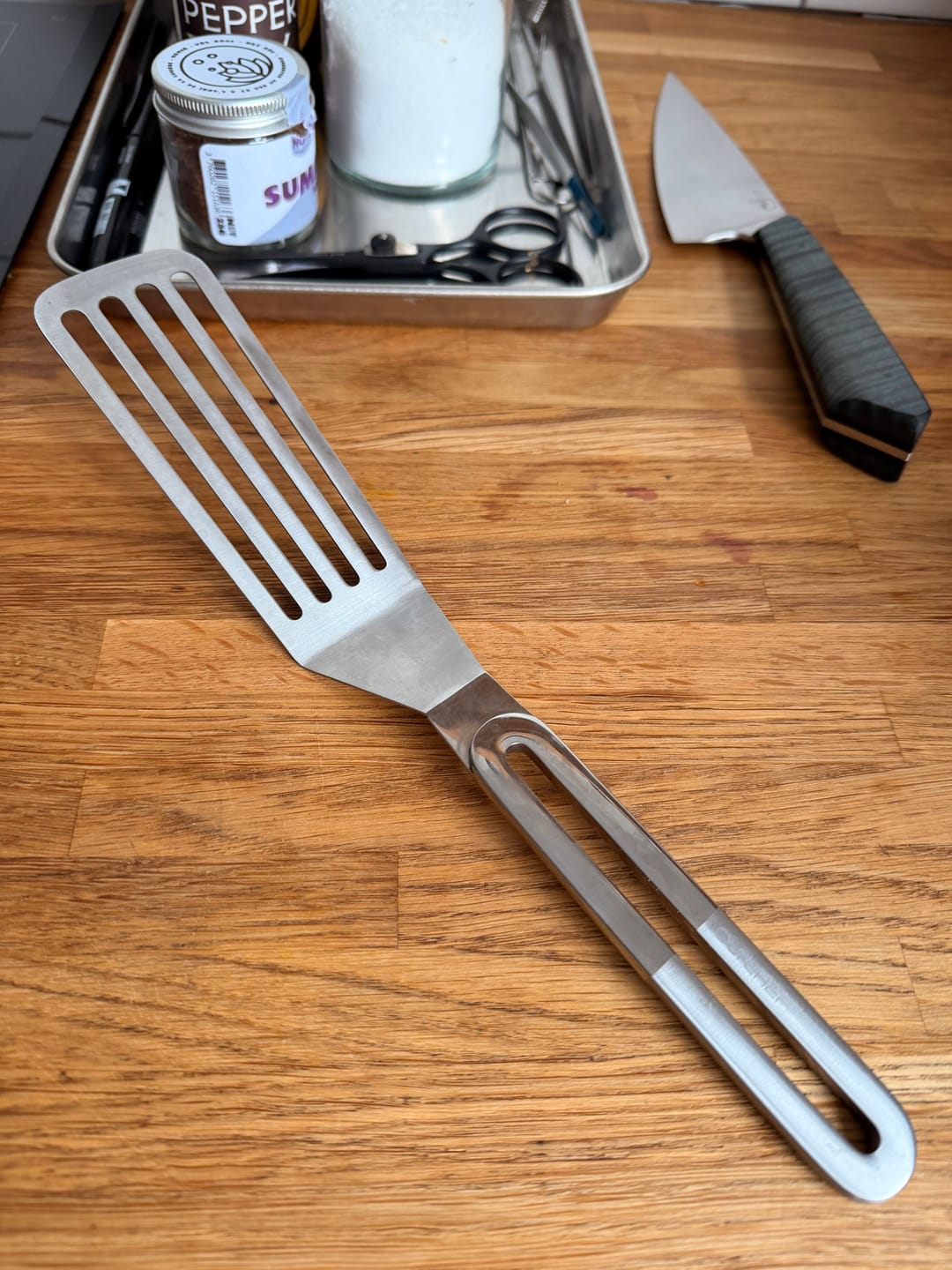 Customer photo review of LastSlice Slotted Spatula