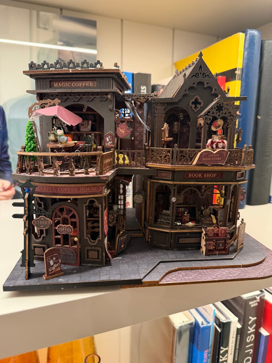 Customer photo review of Rokrgeek Letter Coffee DIY Miniature House
