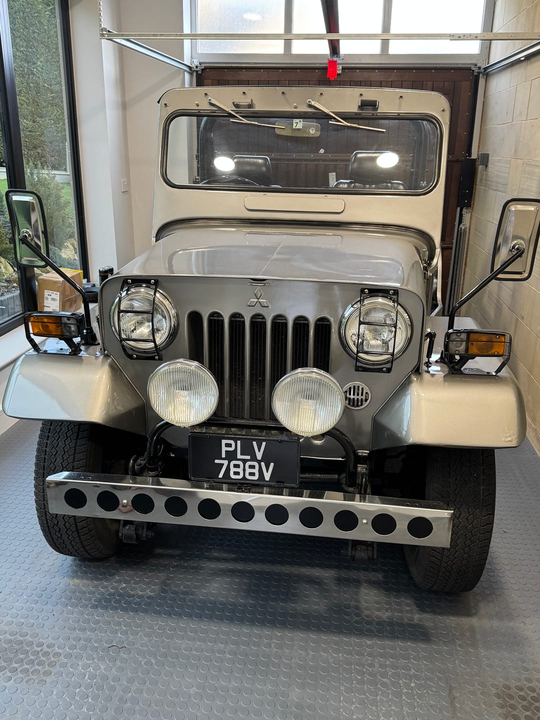 Customer photo review of Classic Oblong Metal Pressed Number Plate - 520mm x 111mm