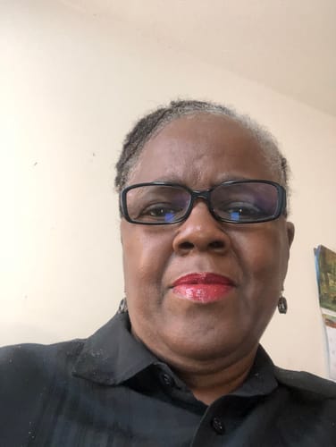 Customer portrait submitted with their review of the compression socks.