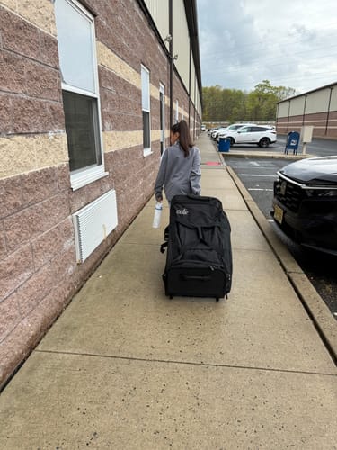Customer photo review of Demi™, The Foldable Changing Station™ with Extendable Garment Rack (uHide® System)