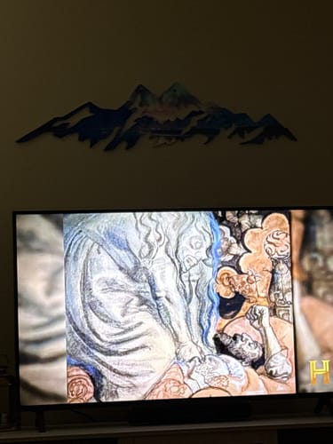 Customer photo review of Northern Lights Printed Wall Art